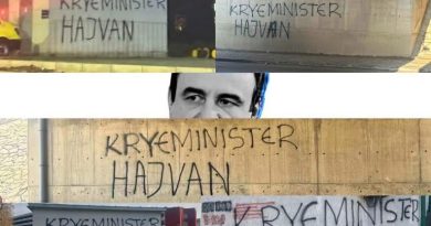 Fshirja e grafiteve “Kryeministër Hajvan” thikë më dy teha për aktivistët e VV-së, shumëzohet tjera kah