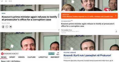 Refuzimi i Kurtit për t’iu përgjigjur Prokurorisë bëhet lajm në media ndërkombëtare