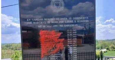 Akt vandal në Kosovë: Dëmtohet Lapidari i Martirëve në Saradran