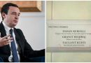 Mehmetaj: Vëllai i Albin Kurtit kalon në drejtorinë për shitjen dhe blerjen e rrymës në KEK