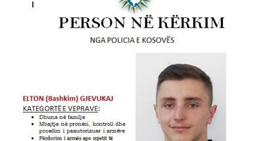 Arrestohet Elton Gjevukaj, i kërkuari nga Peja për dhunë në familje dhe armëmbajtje të paligjshme