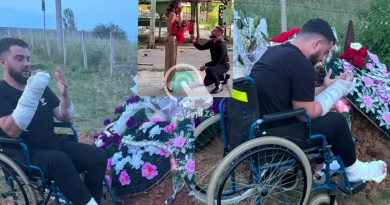 E dhimbshme: Leutrim Azemi nga Skenderaj viziton varrin e të dashurës së ndjerë, Blerta Rexha – lutet për shpirtin e saj