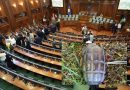 Policia: Dyshohet se kërcënimi me bombë ndaj Kuvendit erdhi nga Serbia