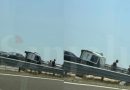 Aksident në autostradën Prishtinë-Ferizaj – rrokulliset një automjet, s’dihet për të lënduar