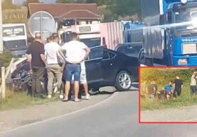 Konfirmohet aksidenti mes dy veturave në Drenoc të Klinës, lëndohen dy persona