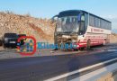 Aksident i rëndë në Dollc të Klinës, autobusi e makina përplasen mes vete
