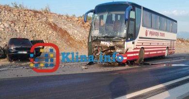Një i vdekur dhe pesë persona të lënduar nga aksidenti në Gjurgjevik i Madh të Klinës