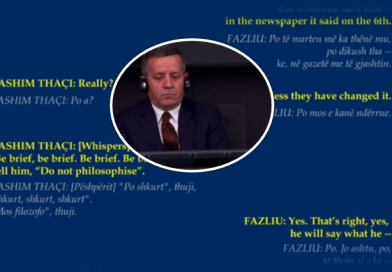 “Thuji, s’i ke parë kurrë”, Prokuroria shfaq në ekran përgjimet e Thaçit