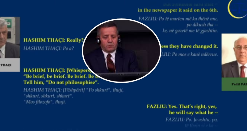 “Thuji, s’i ke parë kurrë”, Prokuroria shfaq në ekran përgjimet e Thaçit