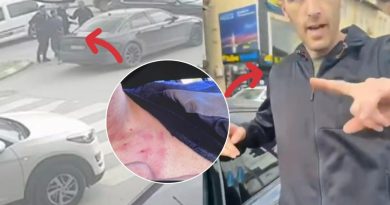 Kamerat kapin policin jashtë detyrës duke rrahur qytetarin në mes të rrugës – Inspektorati nis hetimet ndaj tij