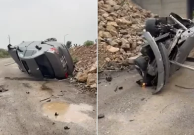 Vetura del nga rruga dhe përfundon poshtë mbikalimit në Dollc të Klinës – pamje