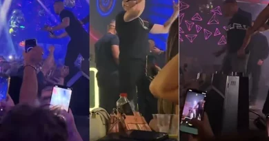 Moment tensioni mes Don Xhonit dhe një personi gjatë përformancës së reperit