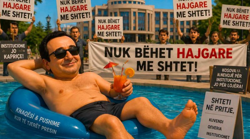 Ganimete Musliu publikon fotografi me AI: Kosova në krizë, Albini çupa, çupa